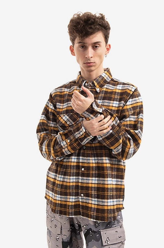 brown Billionaire Boys Club wool blend shirt Check Men’s