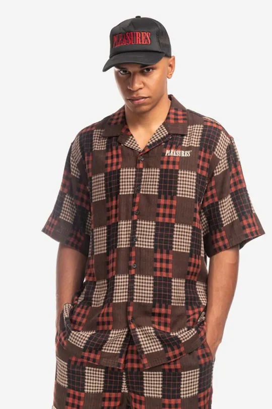 brown PLEASURES cotton shirt Men’s