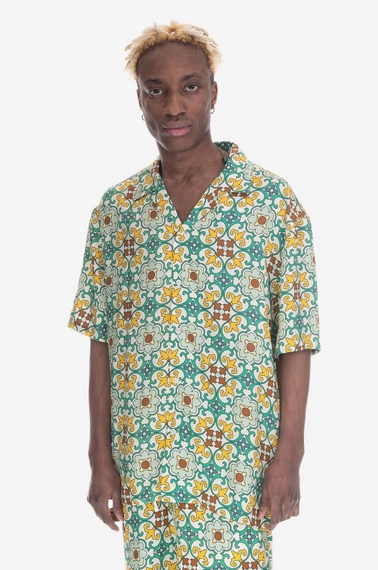 zelená Košile Drôle de Monsieur La Chemise SH129 GREEN