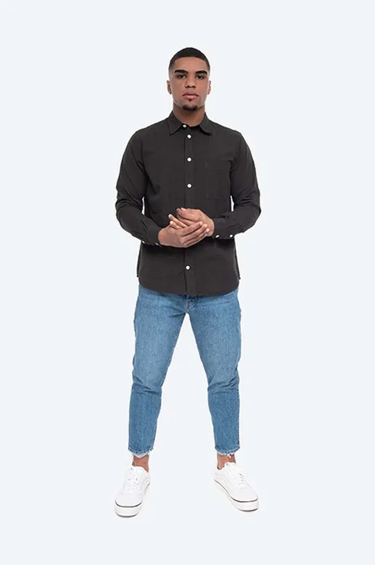 Norse Projects cotton shirt Thorsten black