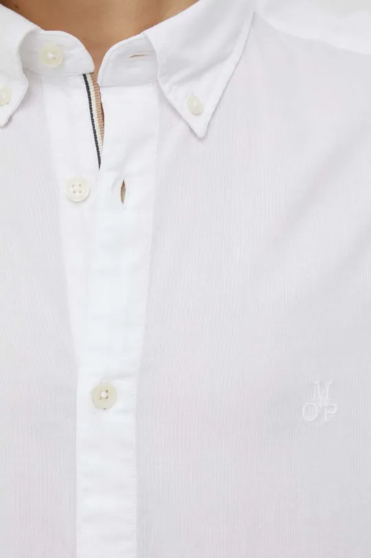Βαμβακερό πουκάμισο Marc O'Polo λευκό