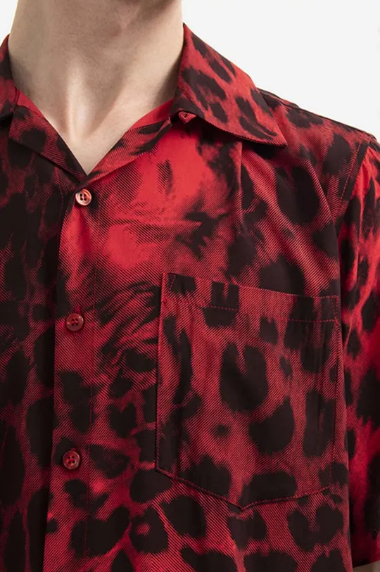 czerwony Aries koszula Leopard Hawaian