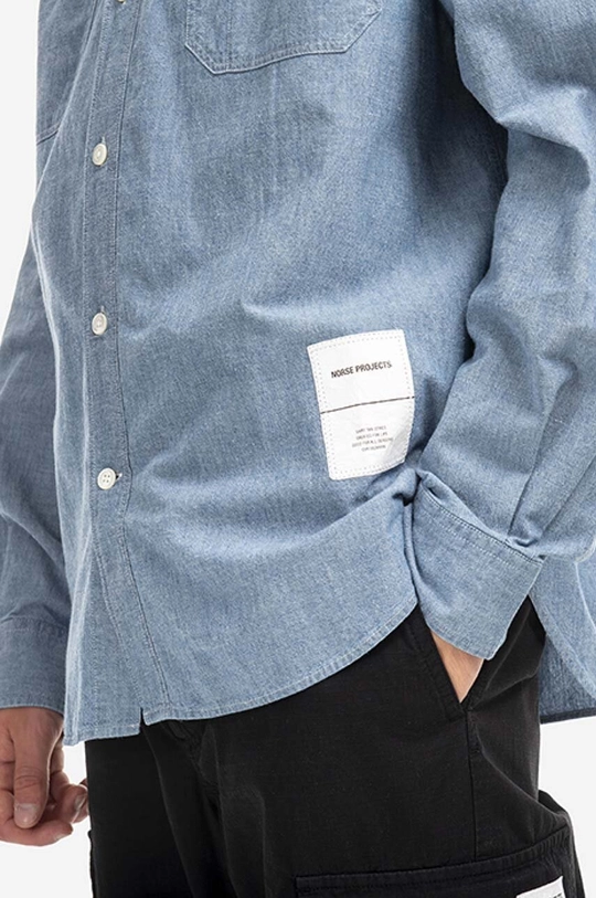 šarena Pamučna košulja Norse Projects Silas Chambray Tab Series