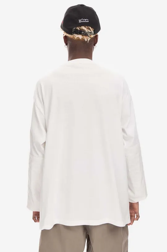 Bavlnené tričko s dlhým rukávom Manastash Armor béžová