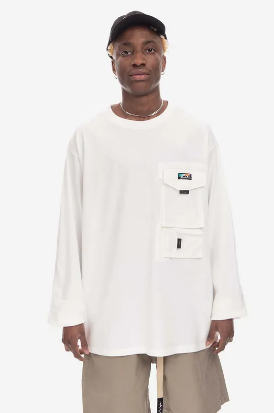béžová Bavlnené tričko s dlhým rukávom Manastash Armor