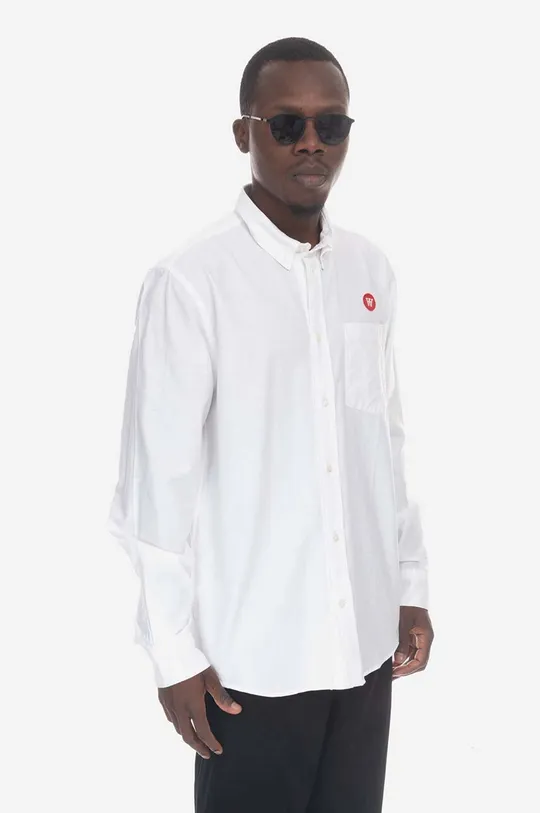 Bavlnená košeľa Wood Tod Shirt 10245301-1198 BRIGHT WHITE Pánsky