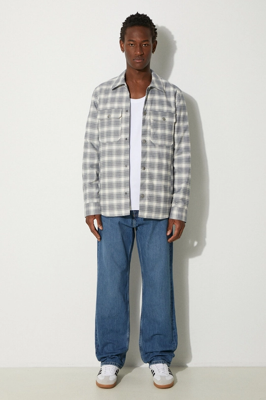 A.P.C. cotton shirt Alex COGAX.H02625 gray AA00