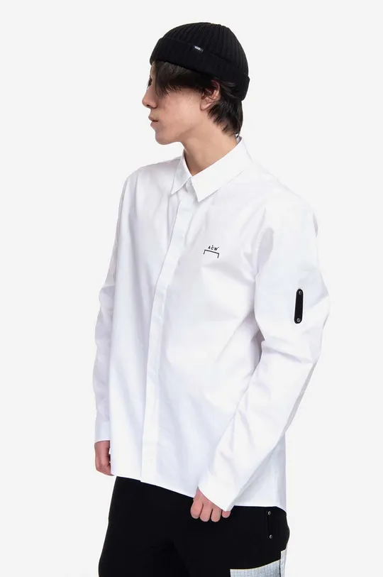λευκό Βαμβακερό πουκάμισο A-COLD-WALL* Pawson Shirt