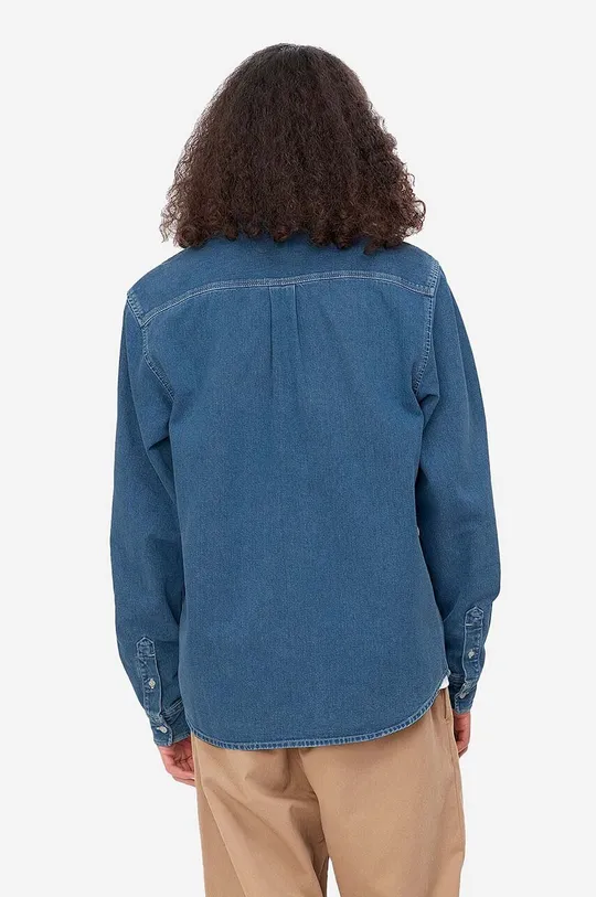 Carhartt WIP cămașă din denim Weldon Shirt albastru
