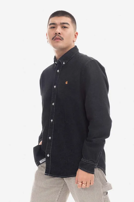 Traper košulja Carhartt WIP Weldon Shirt crna