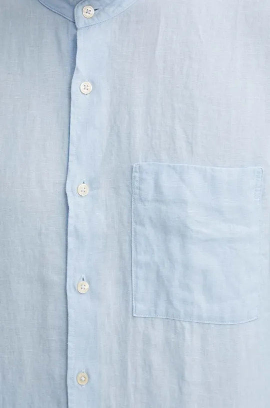 Marc O'Polo camicia di lino blu