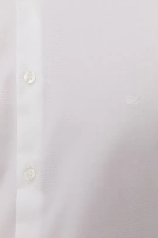 Хлопковая рубашка Calvin Klein белый