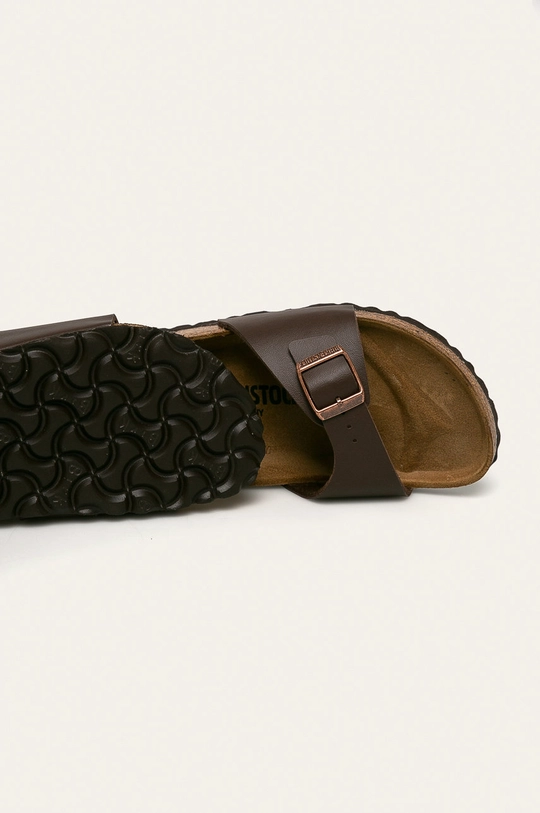 Birkenstock sliders Madrid  Uppers: Synthetic material Inside: Textile material, Natural leather Outsole: Synthetic material