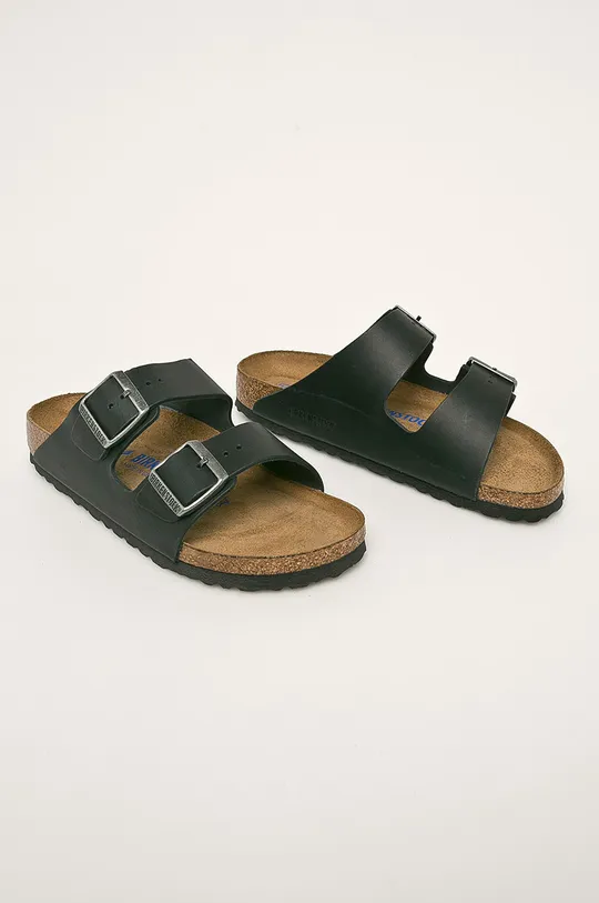 Birkenstock - Kožené šľapky Arizona čierna