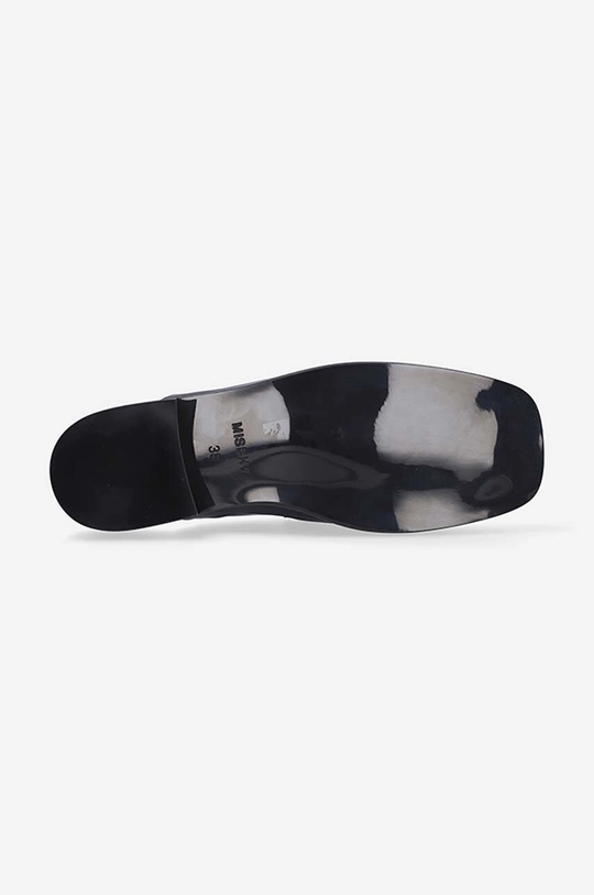 MISBHV leather sliders The Brutalist black