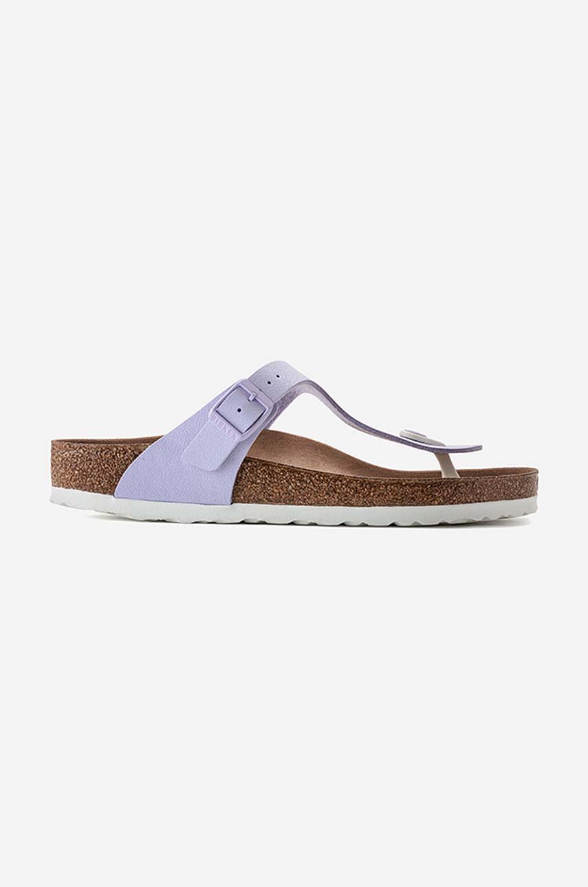 violet Birkenstock flip flops Gizeh BFBC Earthy Women’s