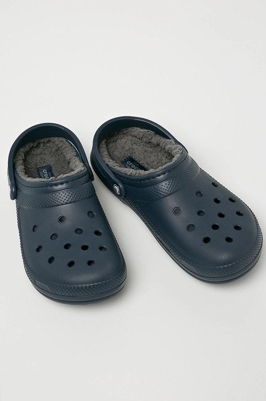 Crocs natikači Classic Lined Clog mornarsko modra