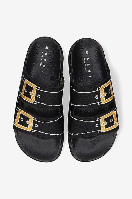 black Marni sliders Sandal