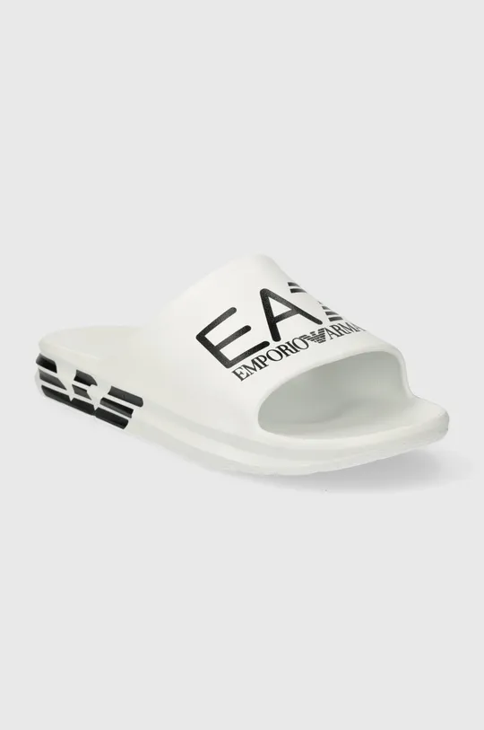 Παντόφλες EA7 Emporio Armani λευκό