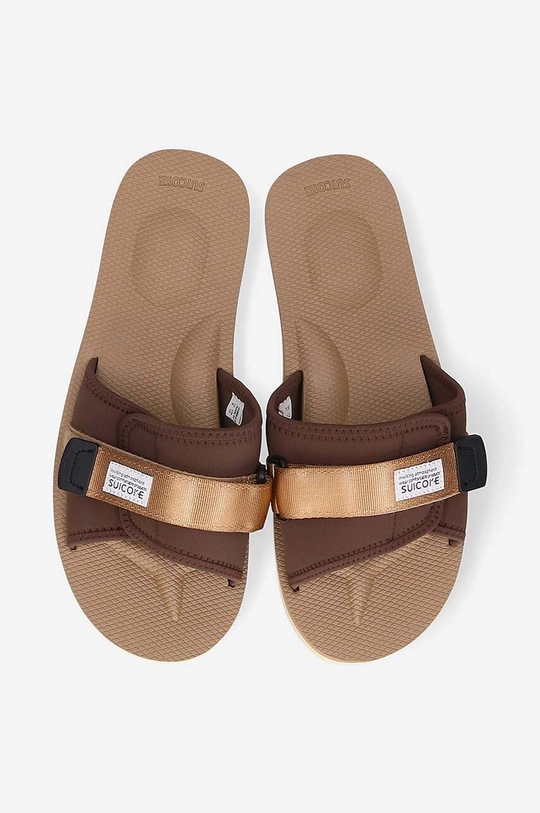 Suicoke sliders  Uppers: Textile material Inside: Synthetic material, Textile material Outsole: Synthetic material