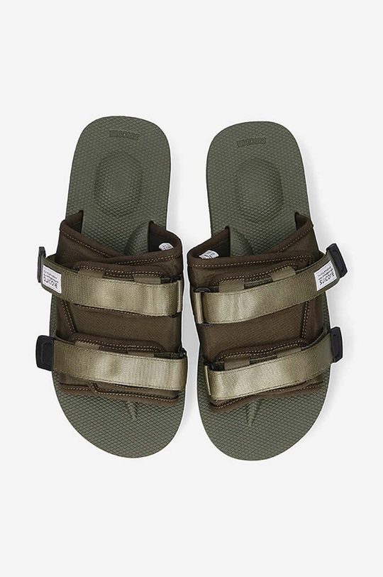 green Suicoke sliders MOTO-CAB