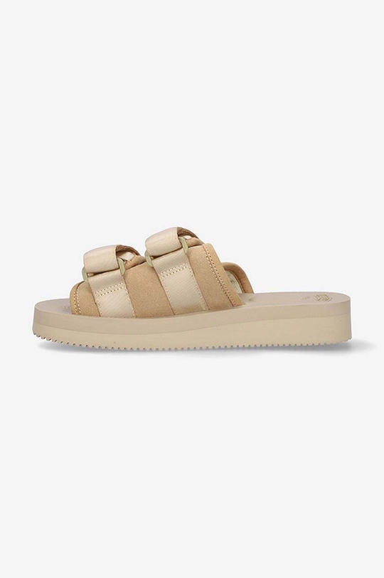 Suicoke sliders MOTO-VS  Uppers: Textile material, Suede Inside: Synthetic material, Textile material Outsole: Synthetic material