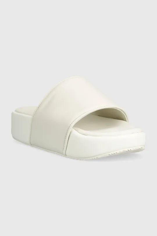 Kožené pantofle adidas Originals Y-3 Slide bílá