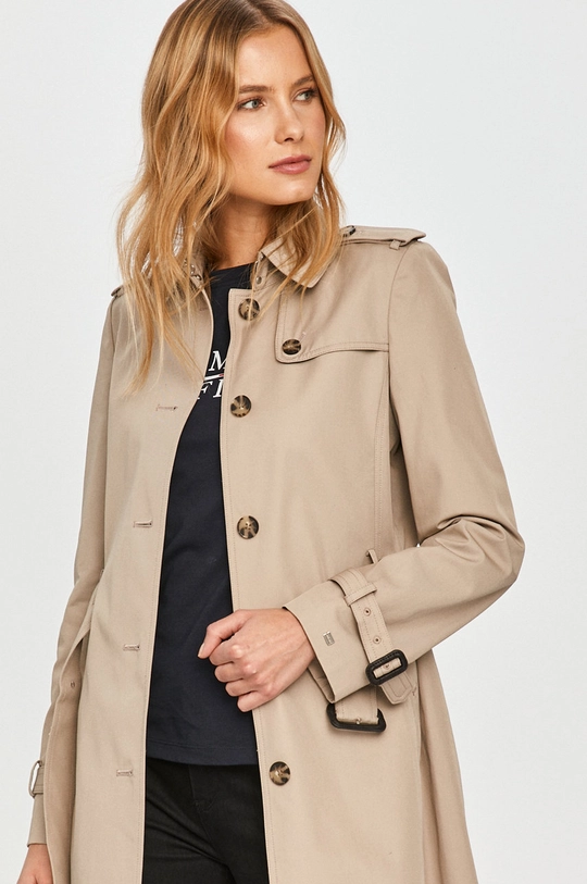 siva Tommy Hilfiger trench plašč