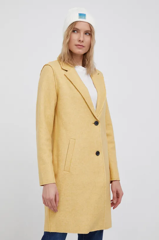 Παλτό Vero Moda κίτρινο