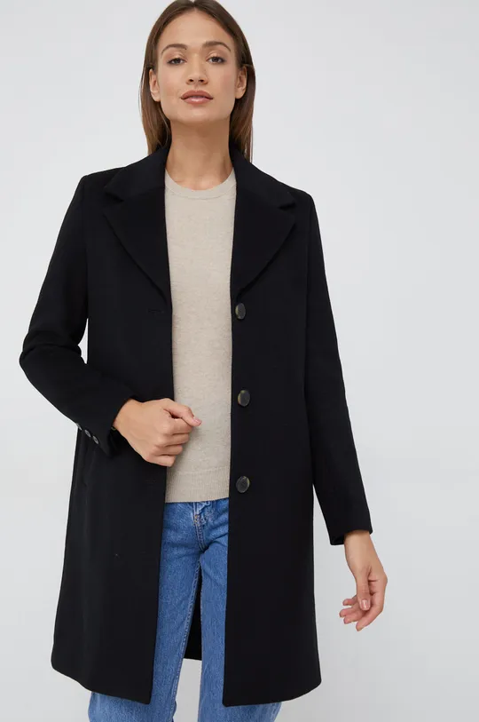 μαύρο Μάλλινο παλτό Selected Femme Γυναικεία