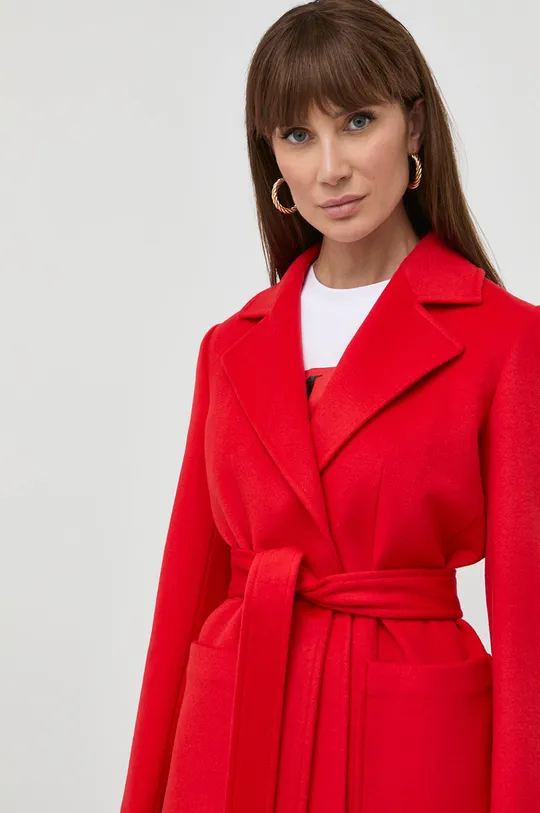 czerwony MAX&Co. płaszcz wełniany