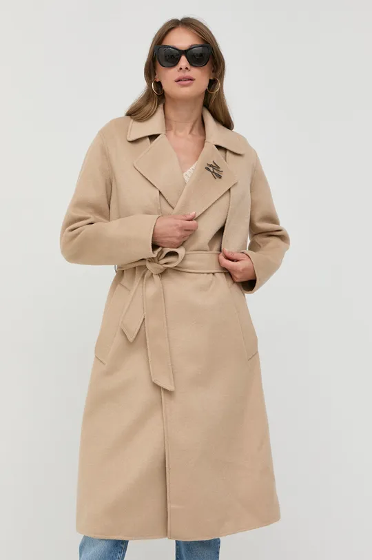 Μάλλινο παλτό Karl Lagerfeld Γυναικεία
