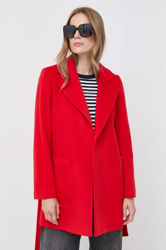 MAX&Co. płaszcz wełniany czerwony