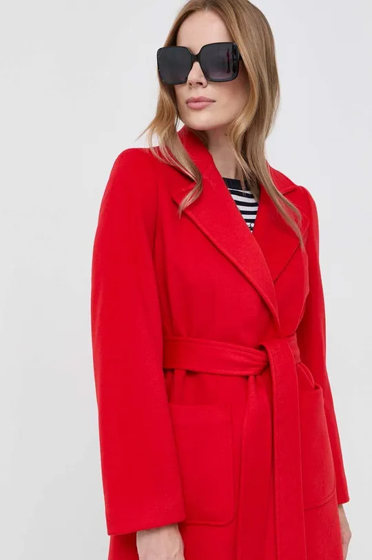 červená Vlnený kabát MAX&Co.