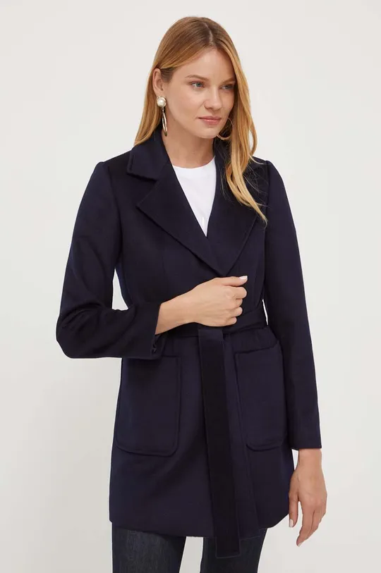 тёмно-синий Шерстяное пальто MAX&Co. Женский