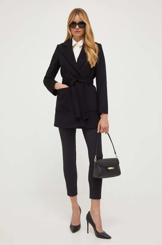 μαύρο Μάλλινο παλτό MAX&Co. Γυναικεία