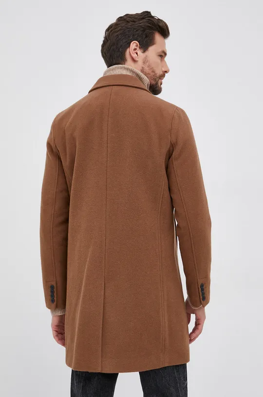 Vlnený kabát Selected Homme  Podšívka: 100% Recyklovaný polyester Základná látka: 35% Polyester, 5% Iná látka, 60% Recyklovaná vlna Podšívka rukáva: 100% Recyklovaný polyester