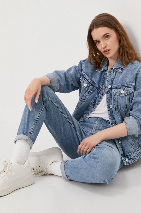 niebieski Vero Moda Kurtka jeansowa