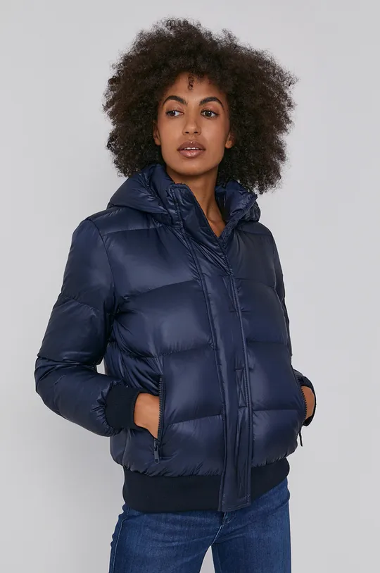 Páperová bunda Armani Exchange tmavomodrá