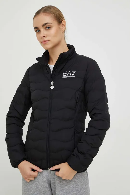 fekete EA7 Emporio Armani rövid kabát
