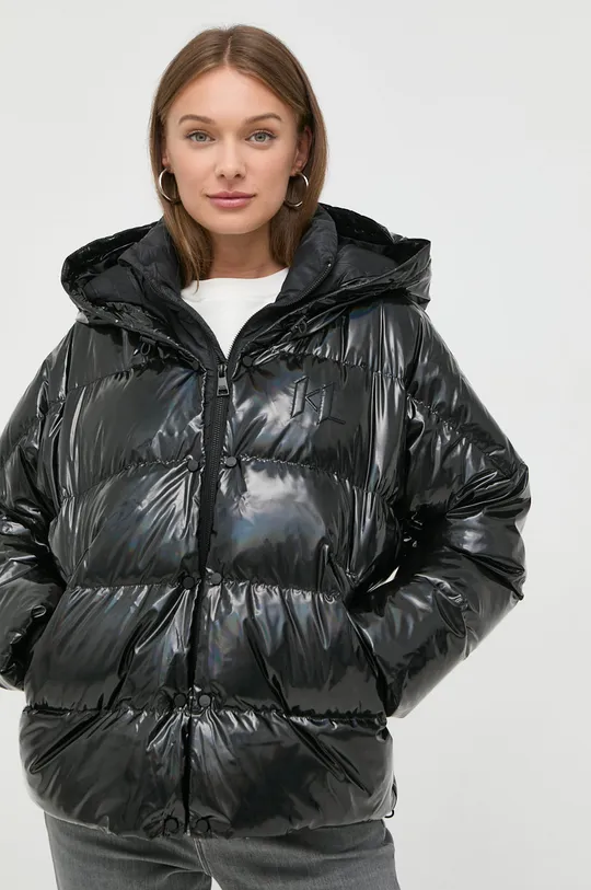 μαύρο Μπουφάν με επένδυση από πούπουλα Karl Lagerfeld Γυναικεία