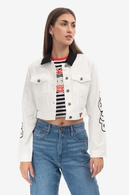 Бавовняна джинсова куртка Guess Originals x Betty Boop