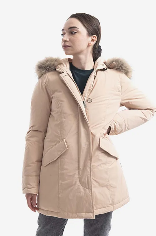 коричневый Пуховая куртка Woolrich Luxur Женский