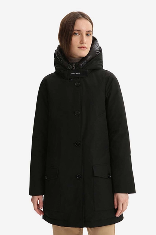 black Woolrich down jacket Arctic High Collar Parka Women’s