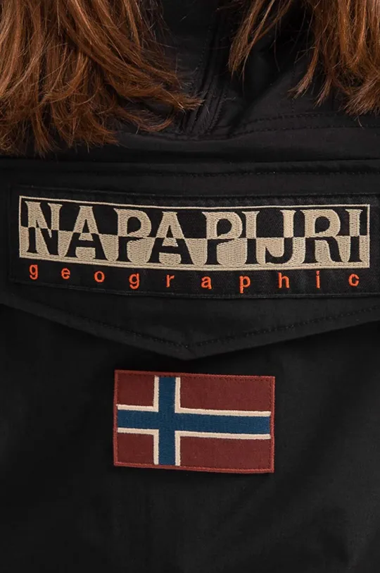 black Napapijri rain jacket