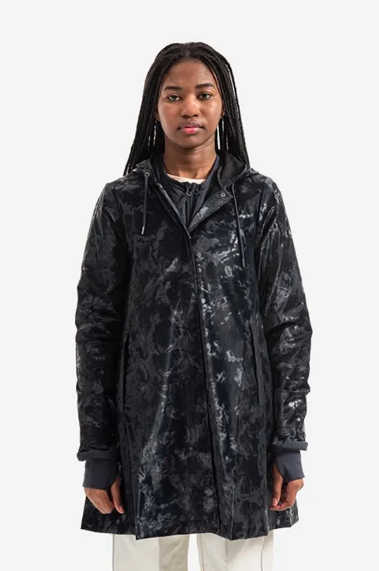 čierna Nepremokavá bunda Rains A-Line Jacket Dámsky