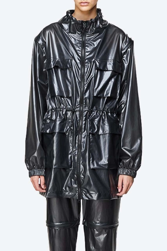 čierna Pršiplášť Rains Zip Off Parka Rains Ultralight 1846 SHADOW BLACK Dámsky