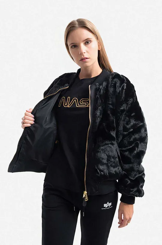 negru Alpha Industries geacă bomber