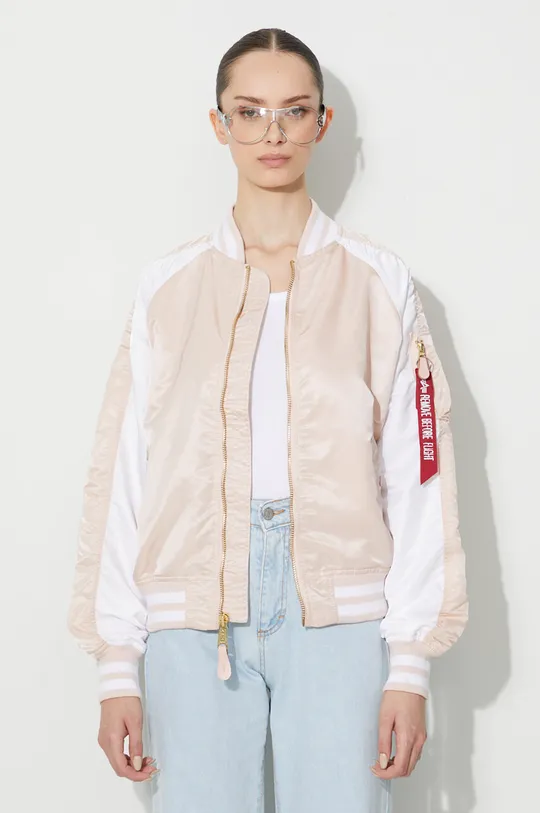 rosa Alpha Industries giacca bomber MA-1 OS Donna