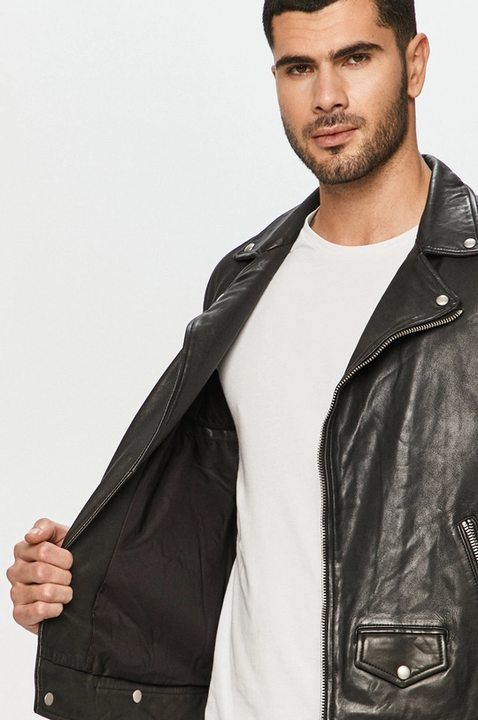 AllSaints giacca in pelle Milo Biker